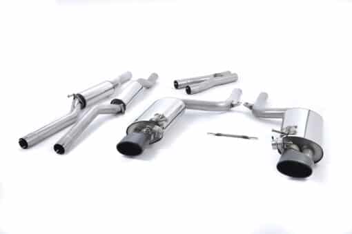 Catback homologué résonné avec valves - MILLTEK - Audi S4 (B7) 4.2 FSI V8 420cv
