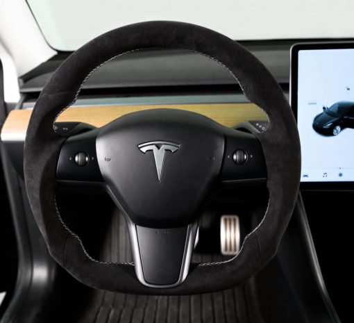 Volant alcantara Tesla Model Y