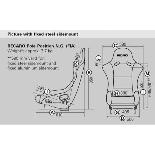 Siège baquet pole position (FIA) - RECARO - Toyota Yaris GR – Image 3