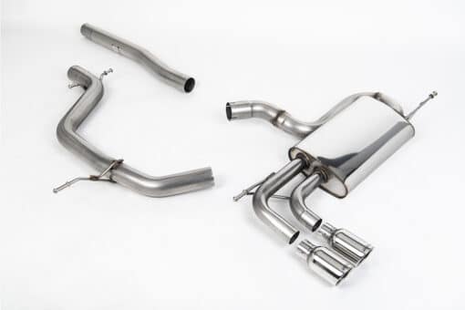 Catback avec tube intermédiaire - MILLTEK - VW Golf 5 GT 2.0TDI 170cv FAP