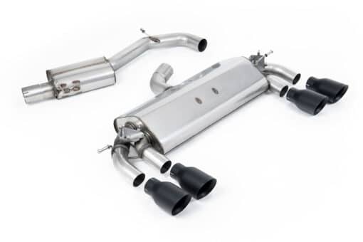 Catback résonné homologué avec valves - MILLTEK - VW Golf 7 R 2.0TFSI 300cv (76mm)