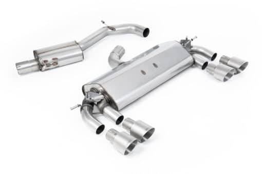 Catback résonné homologué avec valves - MILLTEK - VW Golf 7 R 2.0TFSI 300cv (76mm) – Image 5