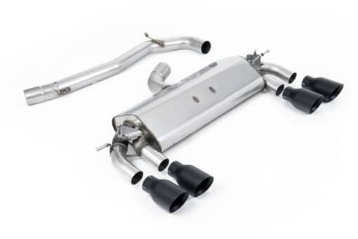 Catback non résonné avec valves - MILLTEK - VW Golf 7 R 2.0TFSI 300cv (76mm)
