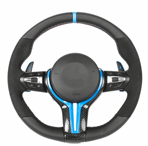 Volant Personnalisé Type V2 Alcantara/Cuir - CT CARBON - BMW M2 (F87) 3.0T 370cv – Image 2