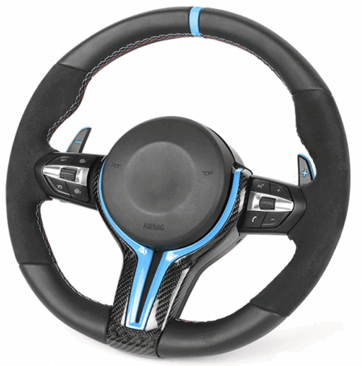 Volant Personnalisé Type V2 Alcantara/Cuir - CT CARBON - BMW M2 (F87) 3.0T 370cv