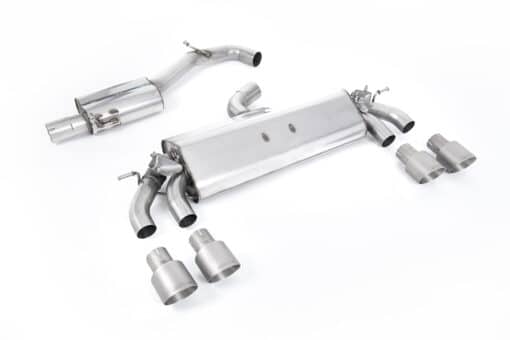 Catback résonné Homologué (avec valves) - MILLTEK - VW Golf 7.5 R 2.0TFSI 310cv (Sans FAP) – Image 3