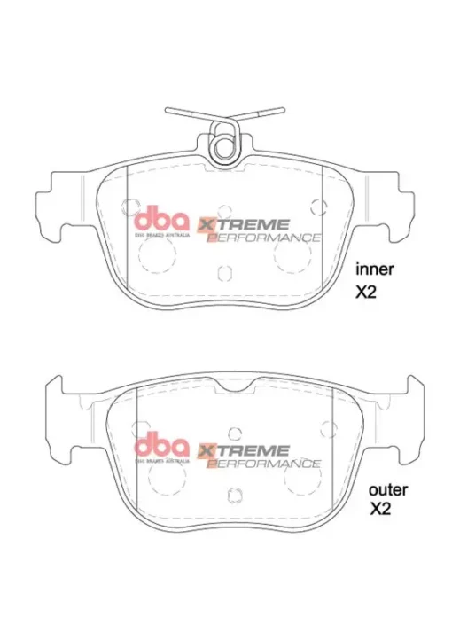 Plaquettes de freins arrière Xtreme Performance - DBA - VW Golf 8 GTD 2.0TDI 200cv – Image 2