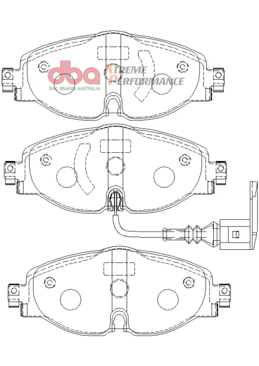 Plaquettes de freins avant Xtreme Performance ECER90 - DBA - VW Golf 8 GTD 2.0TDI 200cv – Image 2