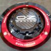 Cache avec bagues rouge - OZ RACING - Jantes 19"