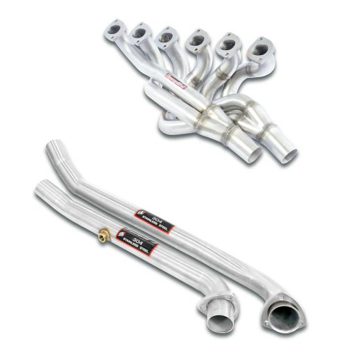 Collecteur et tube de liaison 100 % inox (volant à gauche) SUPERSPRINT – BMW Série 7 (E23) – 042201