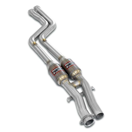 Silencieux avant en H à catalyseurs métalliques D et G SUPERSPRINT – Alpina B3 / BMW M3 – 043602