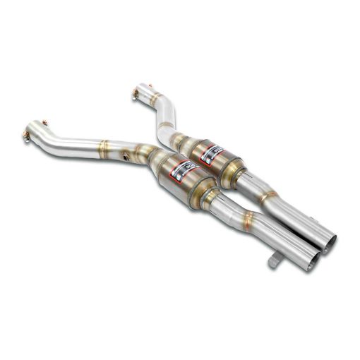 Silencieux avant D et G avec catalyseur métallique 100 CPSI SUPERSPRINT – Alpina B8 (E36) 4.6 V8 333 ch – 045732