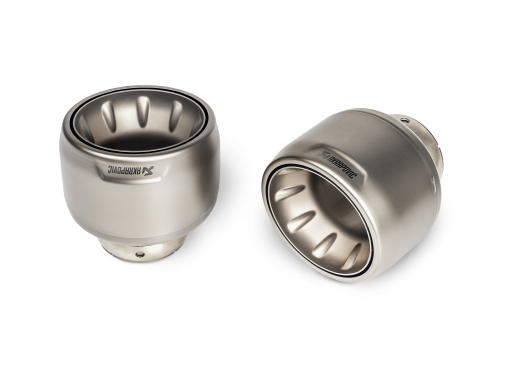 Embouts titane naturel (jeu) AKRAPOVIC – Porsche Cayman / Spyder / Boxster – TP-T/S/27