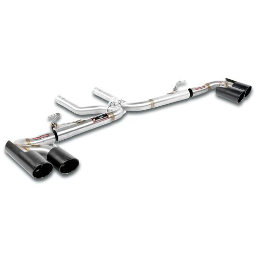 Tubes arrière sans silencieux D et G 2 x Ø 100 Gun Metal SUPERSPRINT – Porsche Cayenne (II 958) – 248156