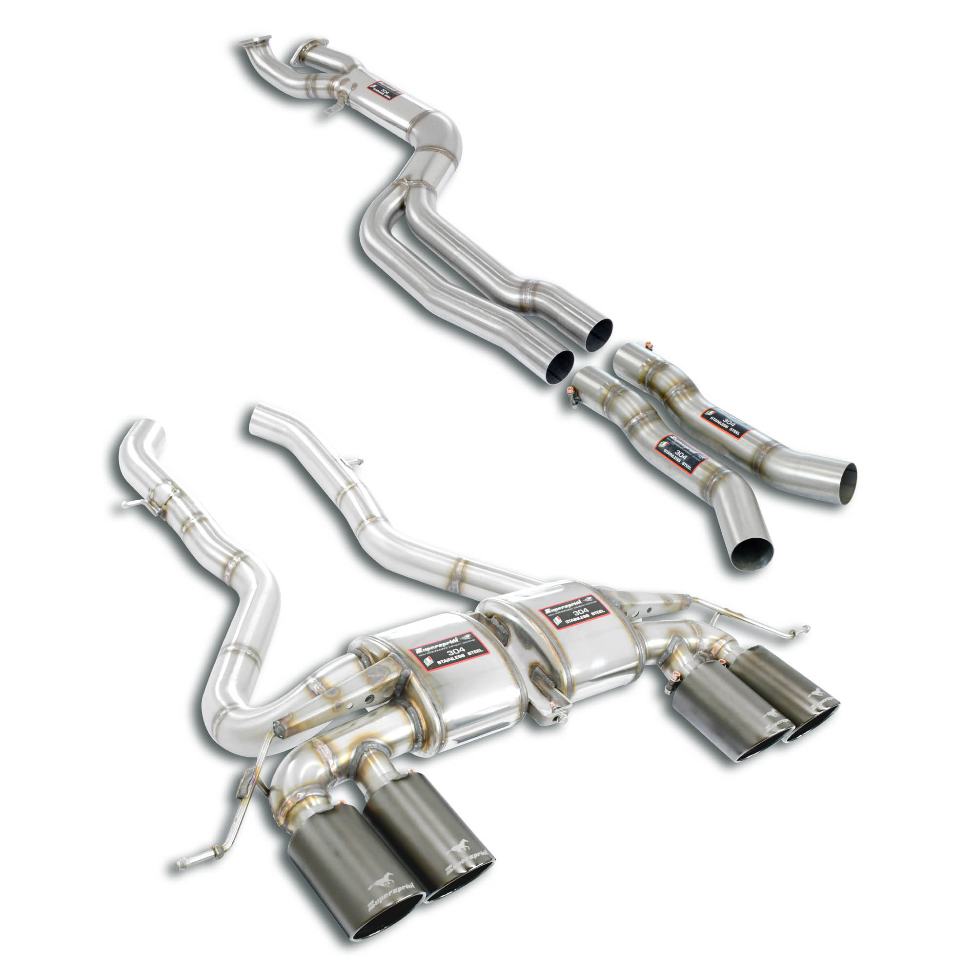 J-Pipe Race complet sans catas secondaires ni résonateurs SUPERSPRINT – BMW M2 (G8X) – 528470
