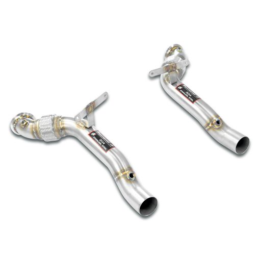 Downpipes droit et gauche (remplacent les catalyseurs) SUPERSPRINT – Ferrari 488 GTB/Spider 3.9 V8 Bi-Turbo – 393231