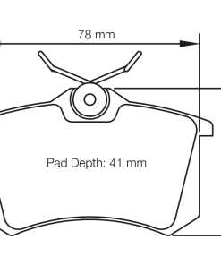 Plaquettes de frein arrière RS 42 PAGID – E115842010 – Image 2