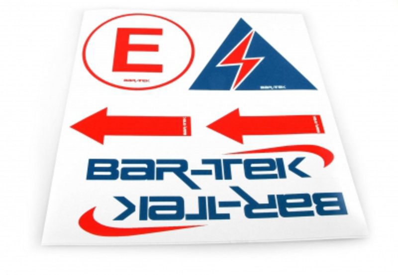 Kit d'autocollants de sécurité course BAR-TEK – SS25262