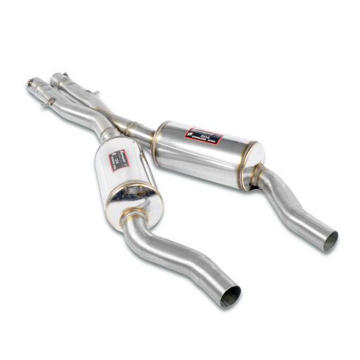 Silencieux central en X avec résonateur SUPERSPRINT – BMW M5 (E39) 4.9 V8 400 ch – 786803