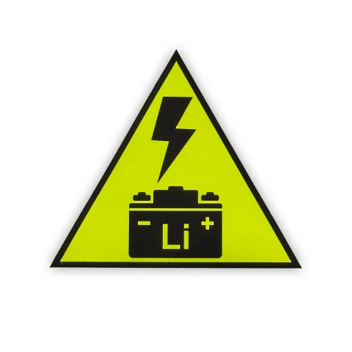 Autocollant d'avertissement batterie lithium BAR-TEK – 21001004