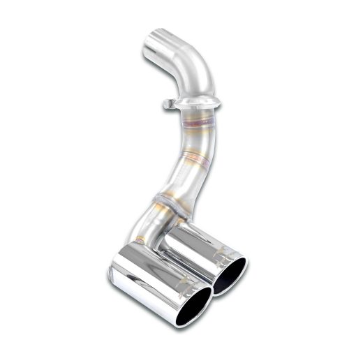 Tube adaptateur silencieux central OEM et sortie D 2 x Ø 80 SUPERSPRINT – Porsche 911 (997) Carrera 4 3.6i / Carrera S 4S 3.8i – 243416