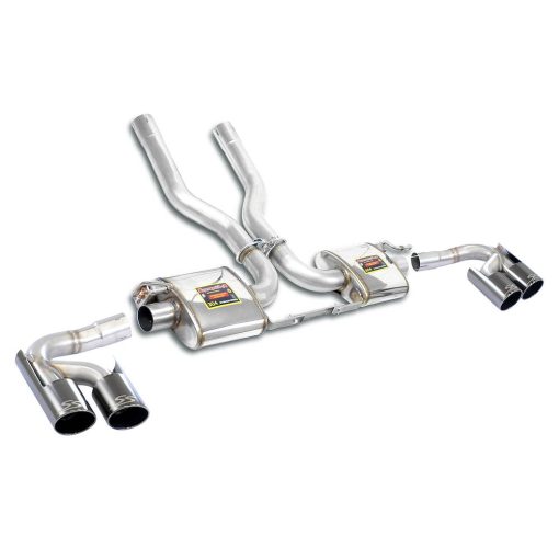 Silencieux arrière Racing D et G 2 x Ø 100 mm Gun Metal Grey SUPERSPRINT – Porsche Cayenne (II 958) – 245846
