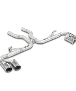 Tubes arrière sans silencieux D et G 2 x Ø 100 Gun Metal SUPERSPRINT – Porsche Cayenne (II 958) S 4.2 V8 TDI 385 ch – 245856