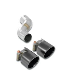 Embout de sortie droit double Ø 90 mm Gun Metal Grey SUPERSPRINT – Porsche 911 (991) – 247456