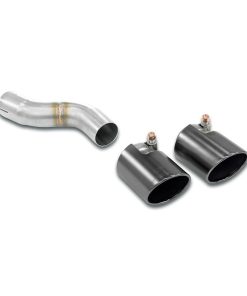 Embout de sortie gauche double Ø 90 mm Gun Metal Grey SUPERSPRINT – Porsche 911 (991) – 247476