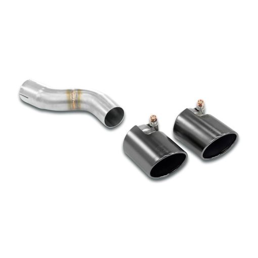 Embout de sortie gauche double Ø 90 mm Gun Metal Grey SUPERSPRINT – Porsche 911 (991) – 247476