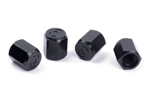Bouchons de valve en aluminium noir DINAN – D757-0007