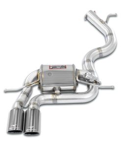 Silencieux arrière 90 x 70 mm Gun Metal Grey avec valve SUPERSPRINT – Audi S3 (8P) 2.0 TFSI 265 ch – 329227 – Image 2