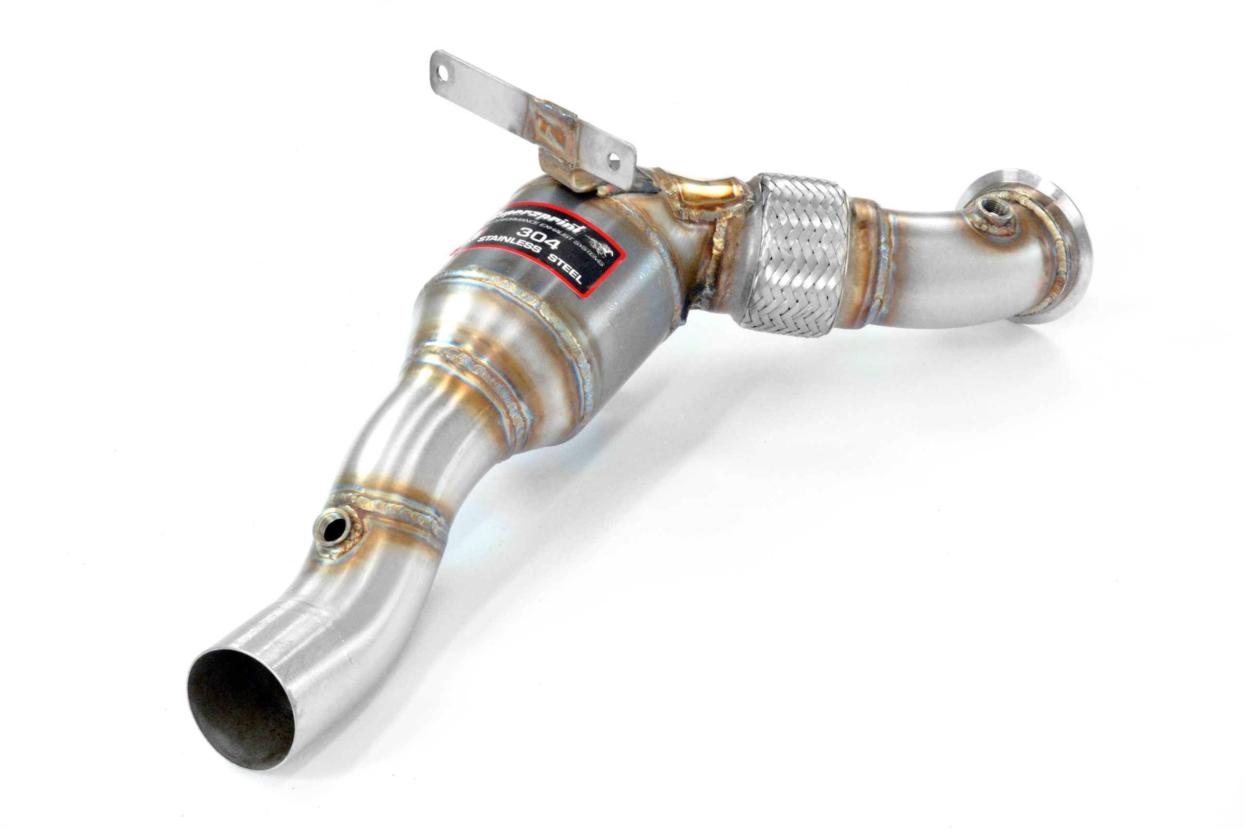 Downpipe droit avec catalyseur métallique SUPERSPRINT – Ferrari 488 GTB/Spider 3.9 V8 Bi-Turbo – 393221 – Image 2