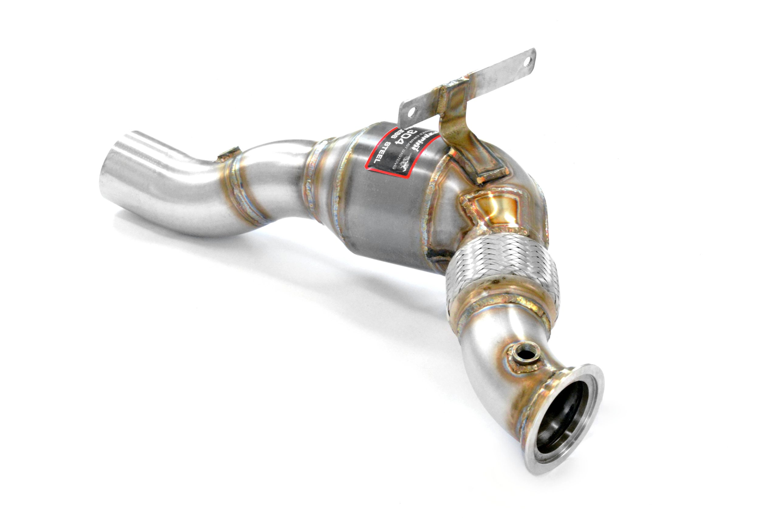 Downpipe droit avec catalyseur métallique SUPERSPRINT – Ferrari 488 GTB/Spider 3.9 V8 Bi-Turbo – 393221 – Image 3