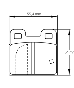Plaquettes de frein arrière RSH 29E PAGID – BMW Coupé (E9) 3.0 CSL 206 ch – S4122H29E01 – Image 2