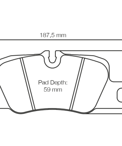 Plaquettes de frein arrière RSL 1 PAGID – Porsche 911 (991, 992) – S4909L01001 – Image 2