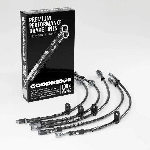 Kit durites de frein aviation avant et arrière GOODRIDGE – Toyota Land Cruiser (J100) 4.2 TD 24V 204 ch – STY0802-5C