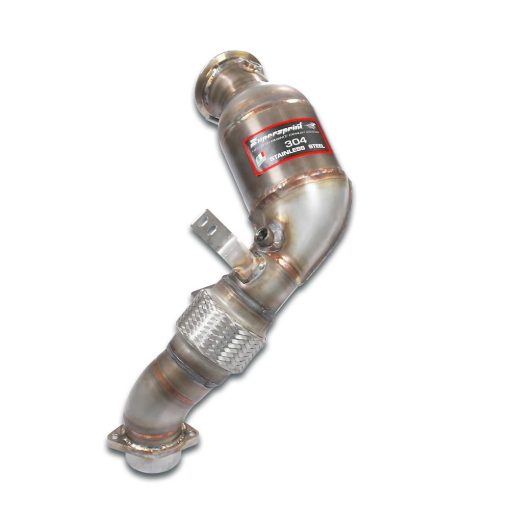 Downpipe gauche avec catalyseur métallique SUPERSPRINT – BMW M5 (G90) 4.4 V8 Bi-Turbo PHEV 727 ch – 529341