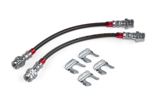 Flexibles de frein inox tressé arrière (x2) APR – BRK00048
