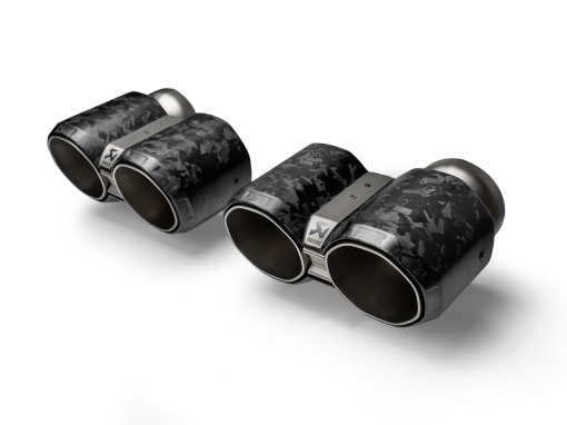 Jeu d'embouts titane et carbone haché AKRAPOVIC – BMW M2 / M3 / M4 – TP-CT/73/CF