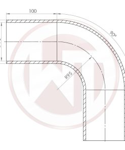 Durite silicone coudée 90° Ø76 mm noire WAGNER – 001004157 – Image 2