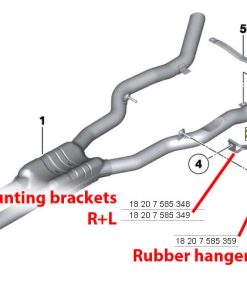 Kit tubes centraux droit et gauche SUPERSPRINT – BMW Série 6 (F12 F13) 640d 313 ch – 986333 – Image 2