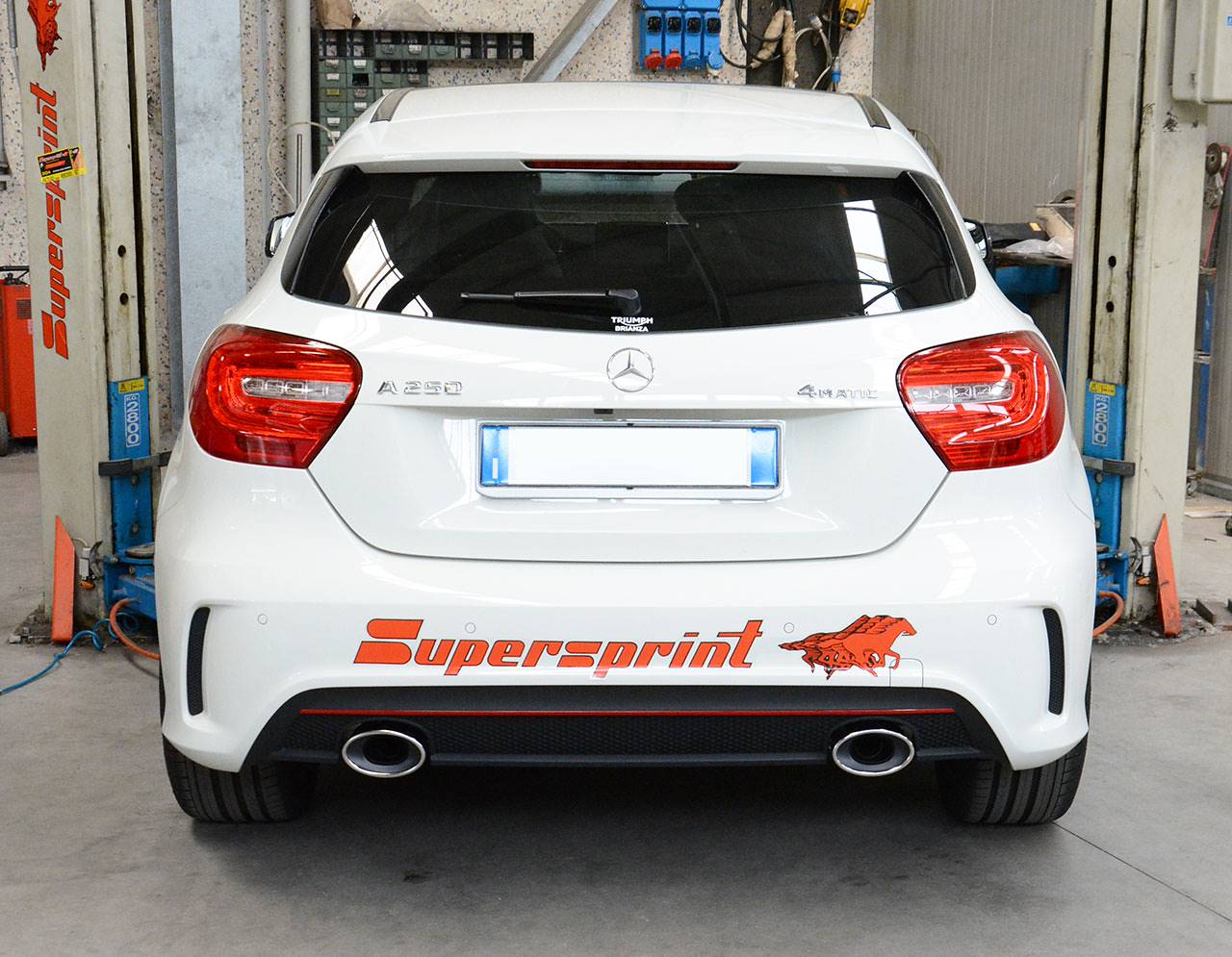Kit de sorties droite et gauche 145 x 95 mm SUPERSPRINT – Mercedes A / A Berline (W176) – 722015 – Image 2