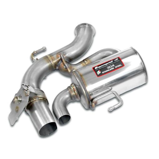 Silencieux arrière gauche avec valve SUPERSPRINT – 725634