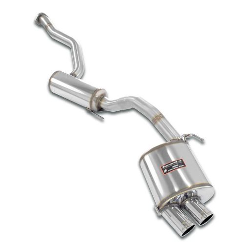 Silencieux central + arrière Power Loop 2 x Ø 80 SUPERSPRINT – Alfa Romeo 147 3.2 V6 GTA 250 ch – 753836