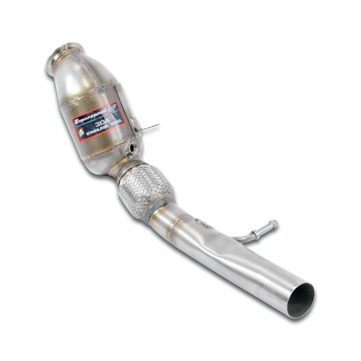 Downpipe gauche avec catalyseur métallique 200 CPSI SUPERSPRINT – Alfa Romeo Stelvio Quadrifoglio 2.9 V6 Turbo 510 ch – 756841