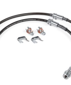 Flexibles de frein inox tressé avant (x2) APR – BRK00047