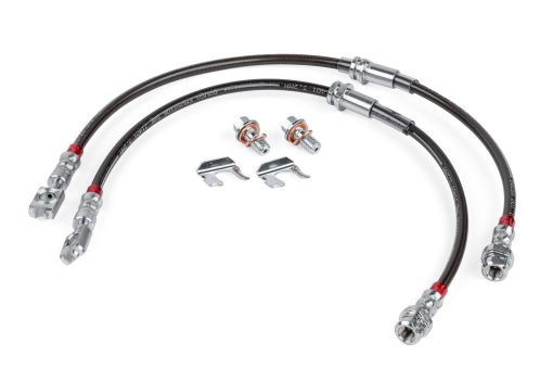 Flexibles de frein inox tressé avant (x2) APR – BRK00047