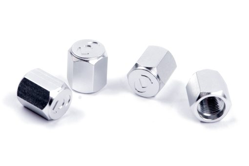 Bouchons de valve en aluminium argent DINAN – D757-0008