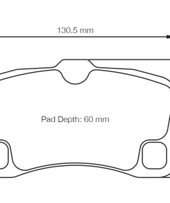 Plaquettes de frein arrière RSL 1 PAGID – Porsche 911 (997) – S8006L01001 – Image 2